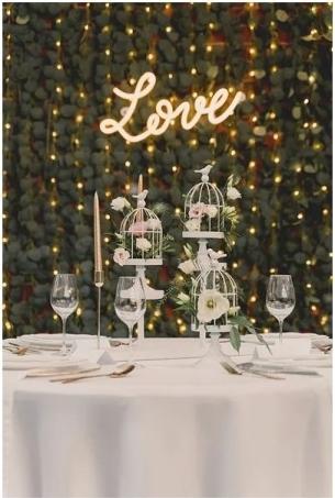 Actual product image Partydeco Garland Eucalyptus - LED, 2 m (1 pkt / 1 pc.) (1 pcs.)