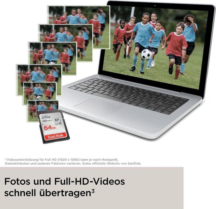 Actual product image SANDISK Ultra (64 GB, SDXC, U1, UHS-I)