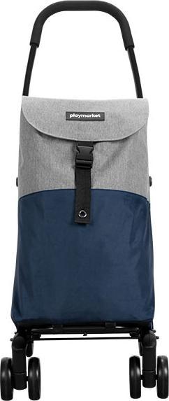 Produktbild Playmarket Einkaufswagen Go Four blau indigo textured