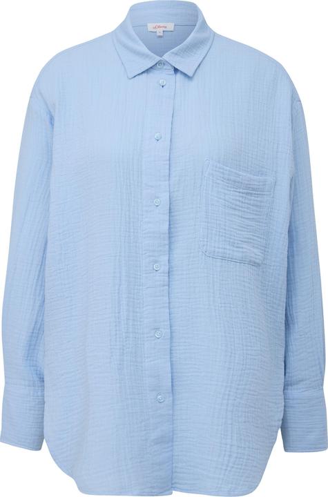 Image du produit s.Oliver Bluse Relaxed-Fit-Hemdbluse mit Musterstruktur (L)