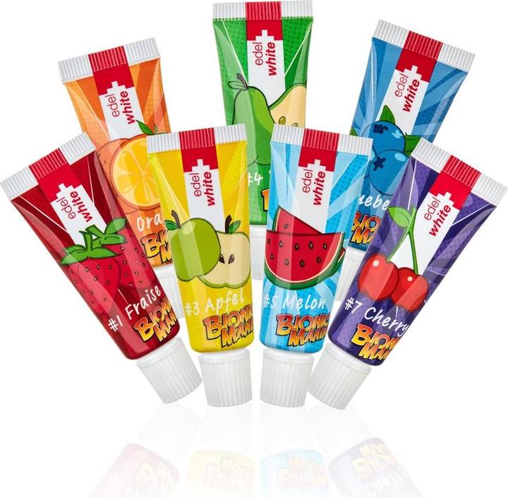 Produktbild Edel + White EDEL WHITE 7 Frchtli Kid zahnpa 7 9.4ml (65.80 ml)