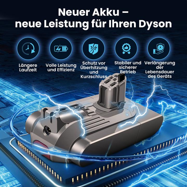 Image du produit Extralink Batterie Akkumulator für Staubsauger Dyson V11 (Click type) 25.2V 3000mAh
