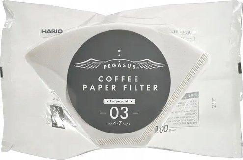 Image du produit Hario Filtre papier blanc Pegasus 03 - 100 pcs