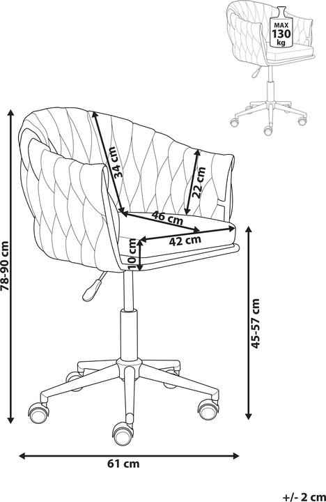 Produktbild Beliani Lucia (45 - 57 cm)
