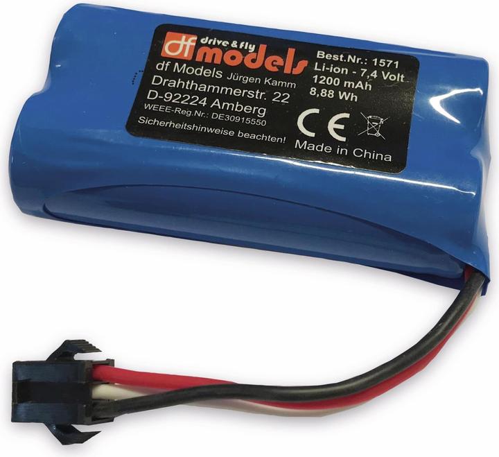 Image du produit DF-Models Batterie pour Fun-Racer & Turbine X (7.40 V, 1200 mAh)