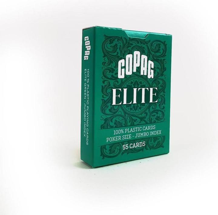 Actual product image ASS Altenburg 130016001 - COPAG Elite - Jumbo Face - 2 index - Green Single-Deck (English, 1 - 10 Players)