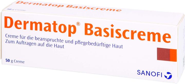 Actual product image Sanofi Dermatop base cream for stressed skin and skin in need of care, 50 g cream (24h cream)