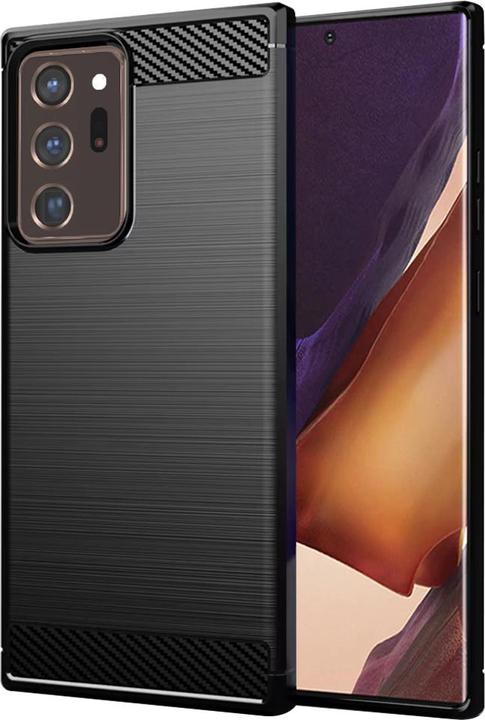 Produktbild Techsuit - Carbon Silicone - Samsung Galaxy Note 20 Ultra / Note 20 Ultra 5G - Black (Samsung Galaxy Note 20 Ultra 5G)