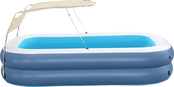 Actual product image Bestway Pool 2 chambers rectangular with roof