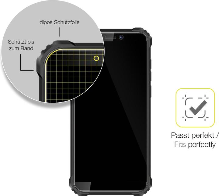 Actual product image Dipos 3D Full Cover Screen Protector (1 pcs., Oukitel WP5)