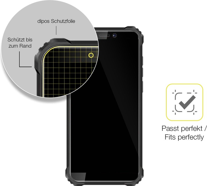 Produktbild Dipos 3D Full Cover Schutzfolie (1 Stück, Oukitel WP5)