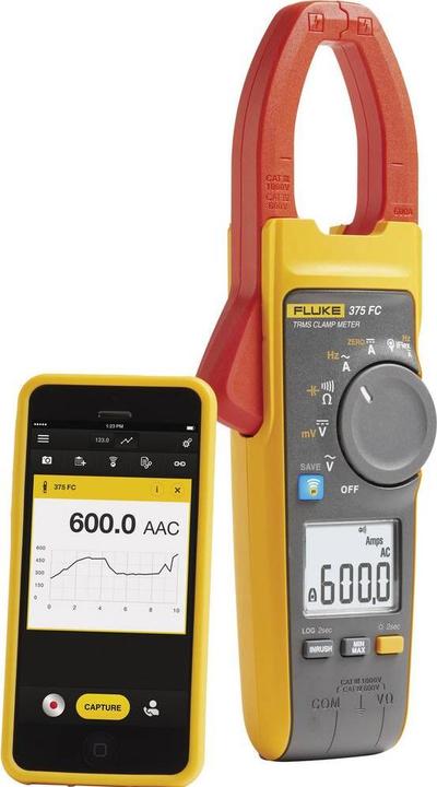 Image du produit Fluke Multimètre manuel, pince ampèremétrique di (CAT III 1000V, CAT IV 600V, Multimètre portable)