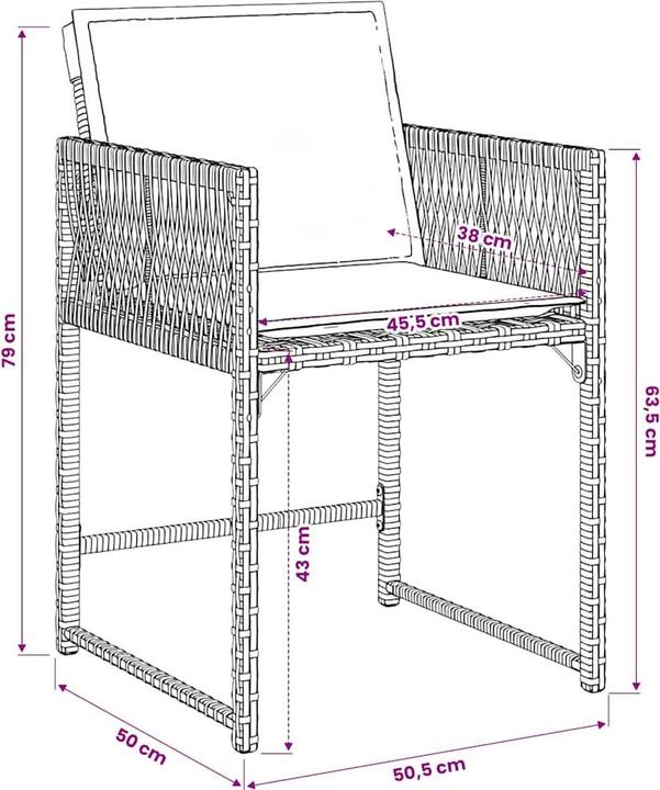 Produktbild vidaXL Garten Essgruppe