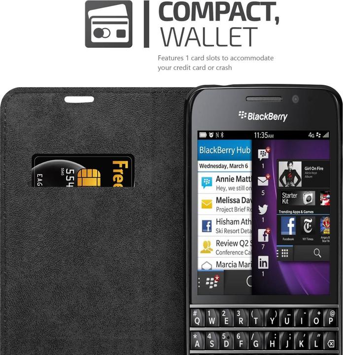 Productafbeelding Cadorabo Boek Onzichtbare Magneethoes (Blackberry Q10)