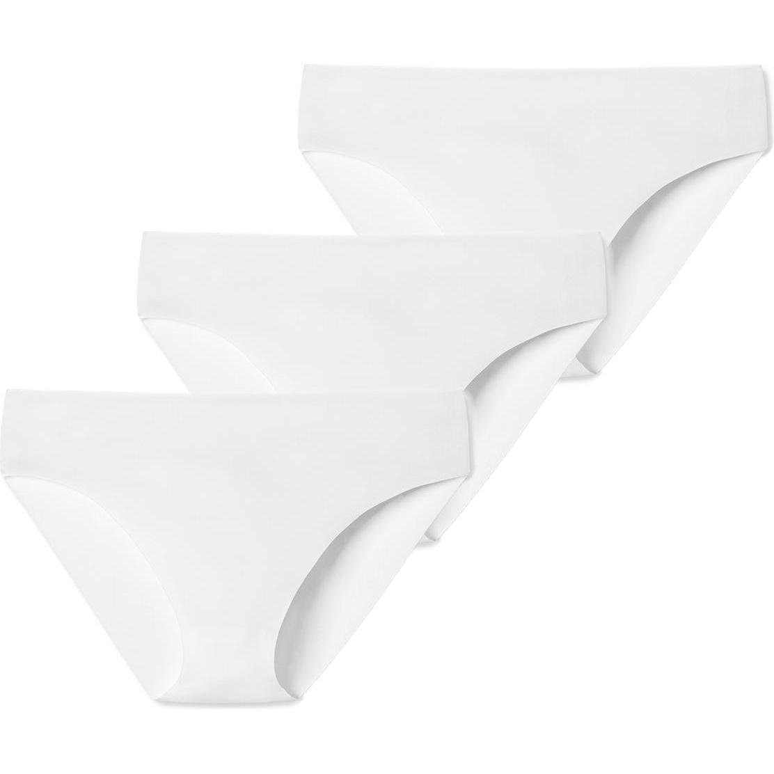 Schiesser, Damen, Unterhosen, 3er Pack Invisible Light Slip, Weiss, (36, 3er Pack)