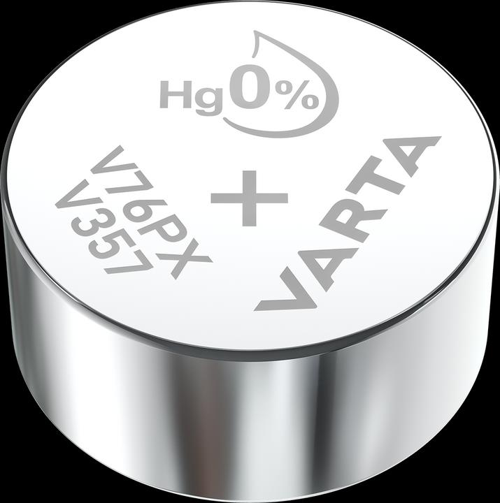 Actual product image Varta V357 / SR1154W - 10 button cells (10 pcs., 28L, SR44, 143 mAh)