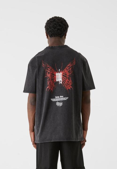 Actual product image Mjgonzales Heavy Acid Washed - Inferno Butterfly (XS)