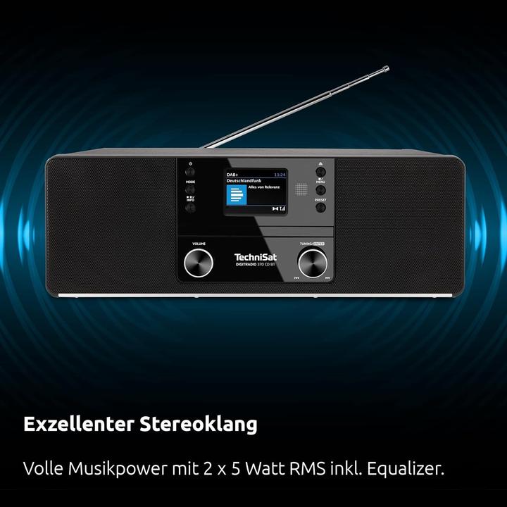Actual product image TechniSat DAB+ Radio DigitRadio 370 CD BT (DAB+, FM, Bluetooth)