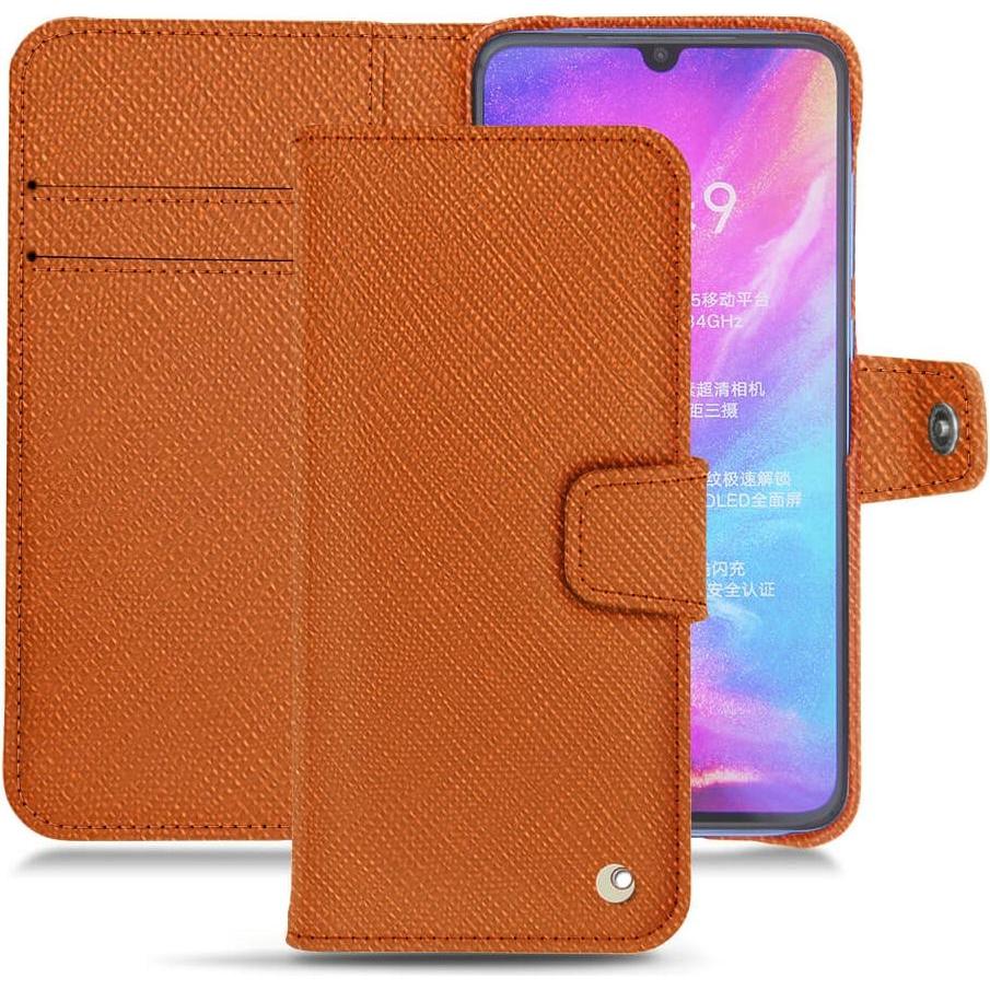Noreve Lederschutzhülle (Xiaomi Mi 9), Smartphone Hülle, Orange