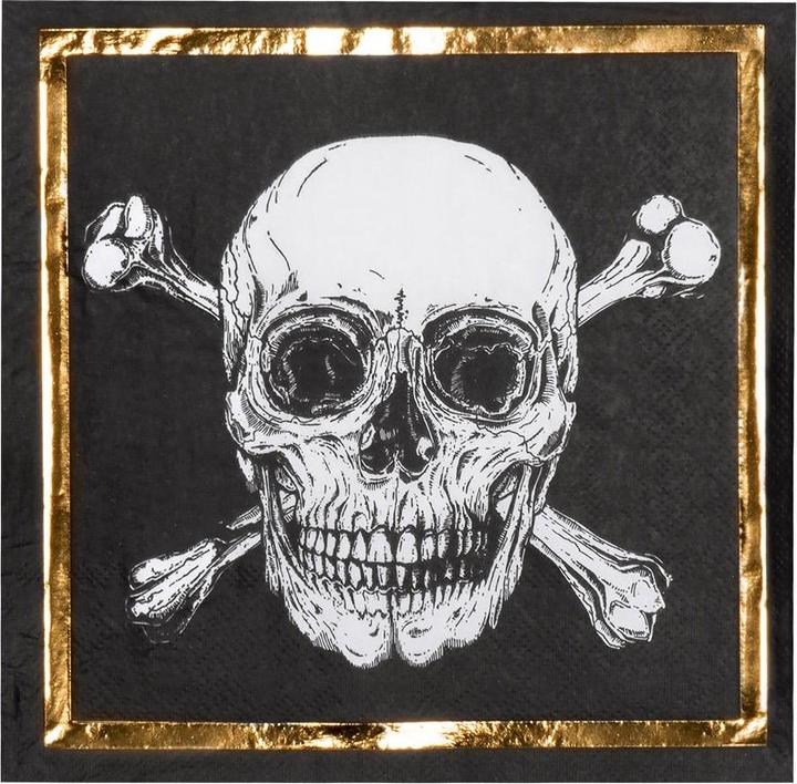 Boland 20 serviettes de table pirates (20 x, 33 x 33 cm)