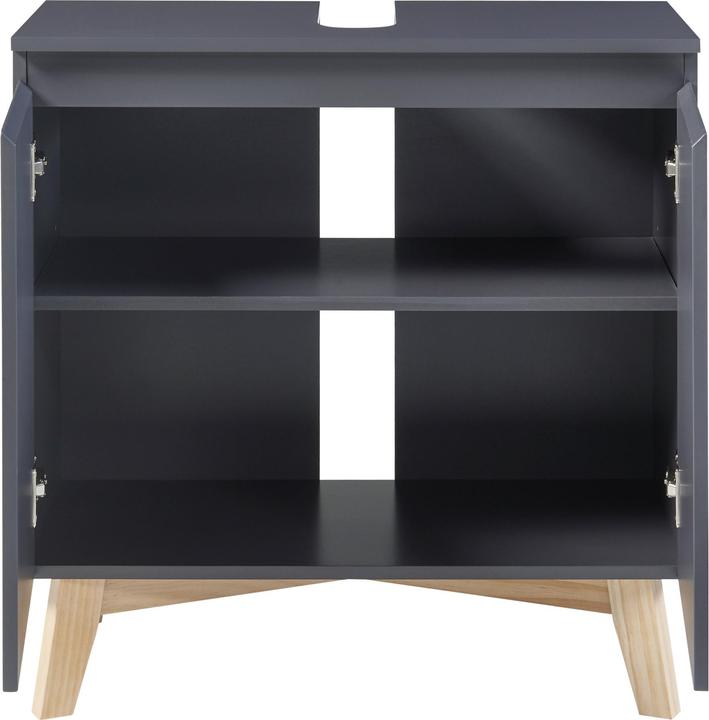 Image du produit En.Casa Meuble sous-vasque Overath 60x60x30cm Gris (60 x 60 x 30 cm)