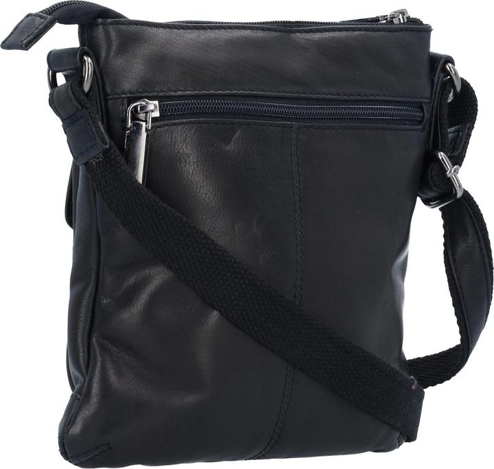 Immagine prodotto Greenland Nature Borsa a tracolla in nappa nera da 21 cm