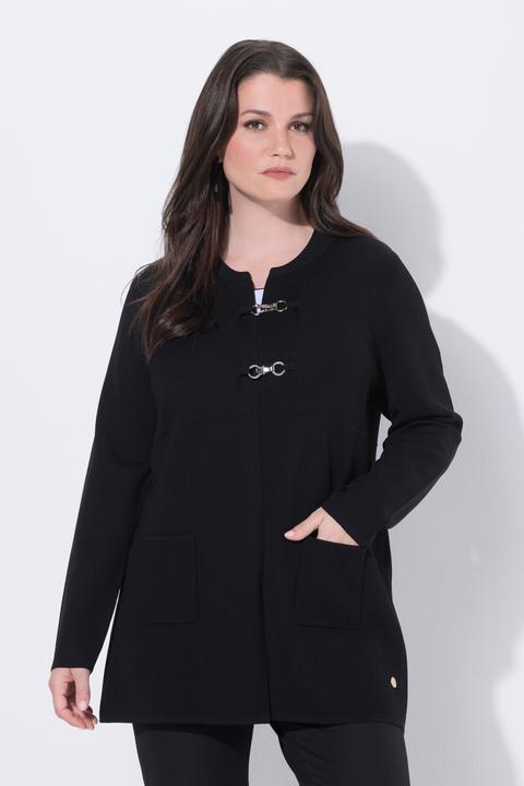 Actual product image Ulla Popken Toggle Close Cardigan (56)