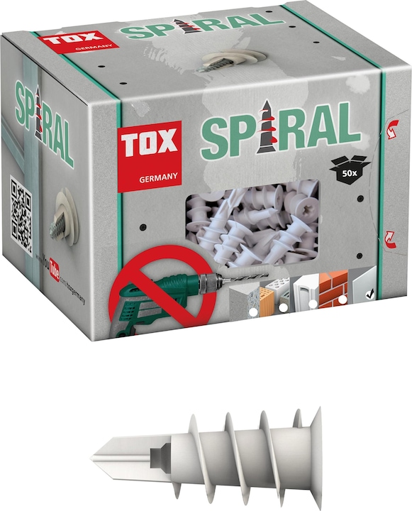 Actual product image Tox Spiral plasterboard dowel (50 pcs.)