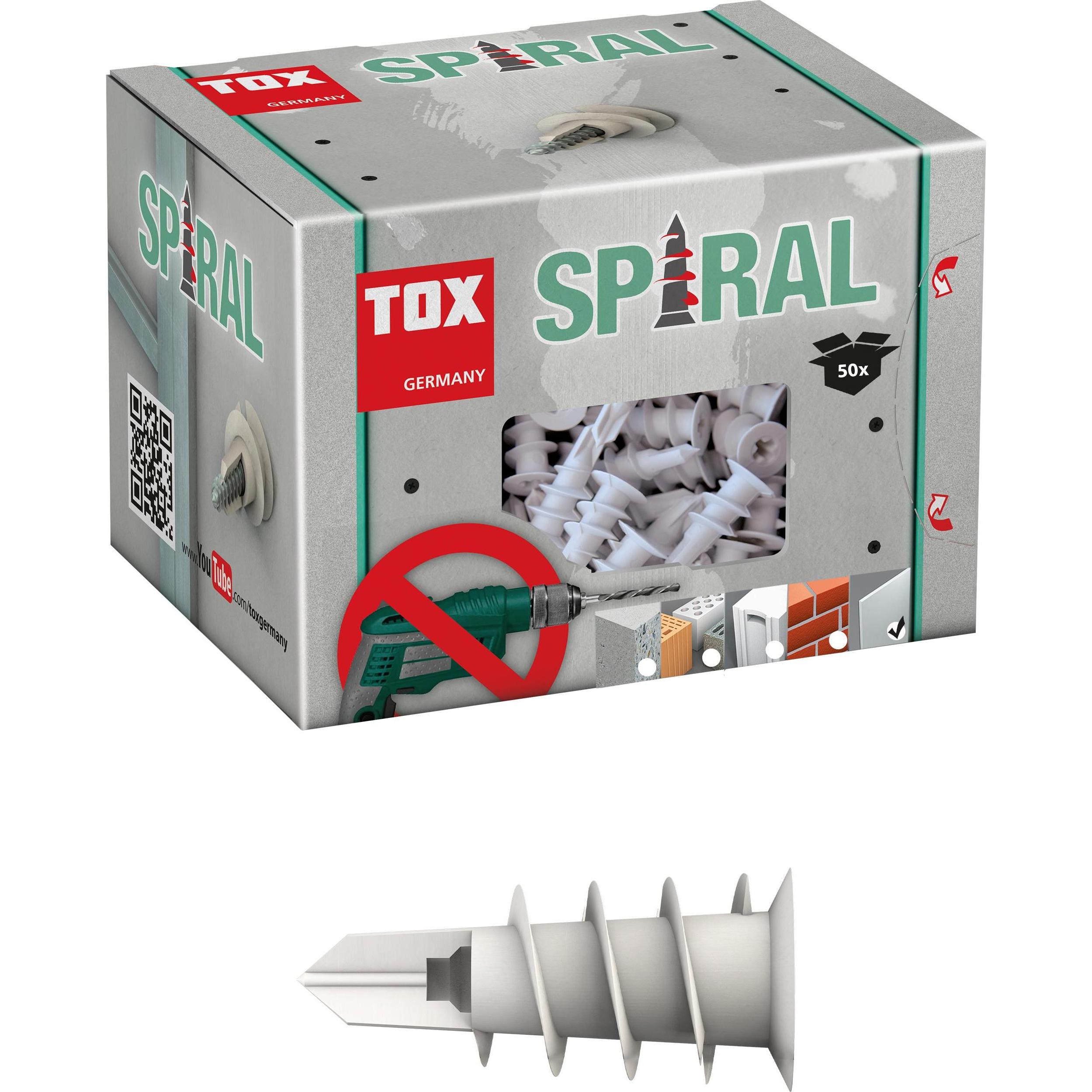 Thumbnail - Tox, Dübel, Gipskartondübel Spiral (50 Stk.)
