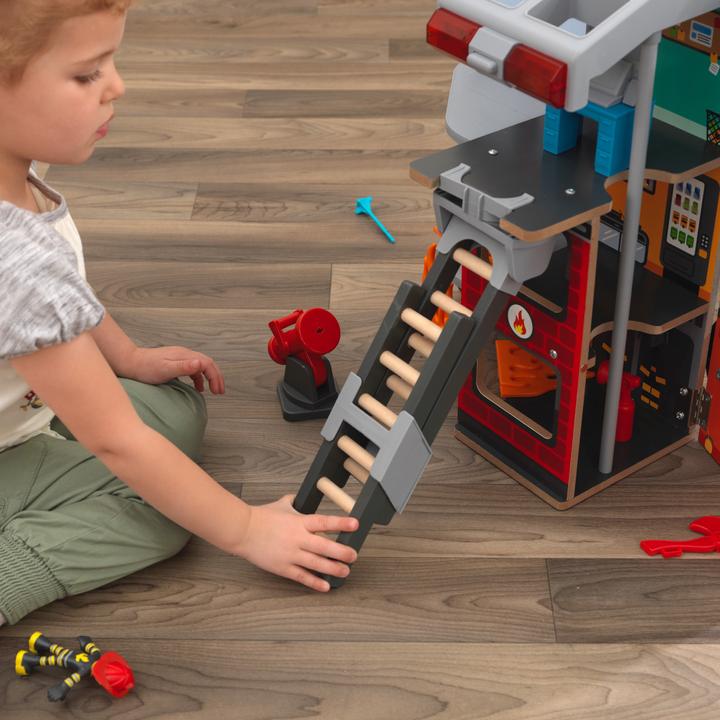 Produktbild KidKraft 2-in-1-Spielset Transformierendes Feuerwehrauto