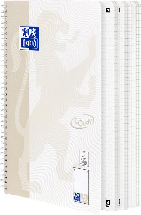 Produktbild Oxford Collegeblock Touch, DIN A4+, gepunktet, 80 Blatt dotted, 90 g/qm Optik Paper, robuster Kartondeckel (A4+, Gepunktet, Harter Einband)