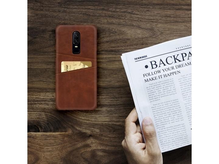 Produktbild Screenguard OnePlus 7 Pro CardCaddy Leder Backcase mit Kartenfächern (OnePlus 7 Pro)