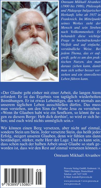 Produktbild Der Glaube versetzt Berge (Deutsch, Omraam Mikhael Aivanhov, 2004)