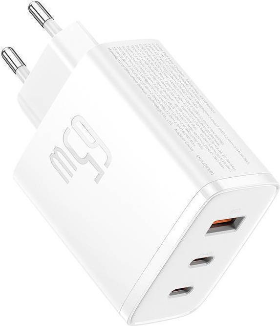 Produktbild Baseus Wall charger OS-Cube Pro 2xUSB-C + USB, 65W (white) (65 W)