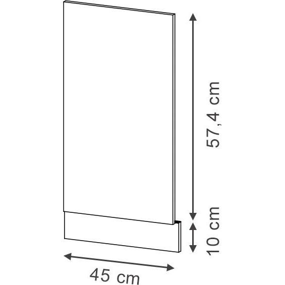 Thumbnail - Vicco Frontblende Fame-Line, Geschirrspüler Zubehör, Braun