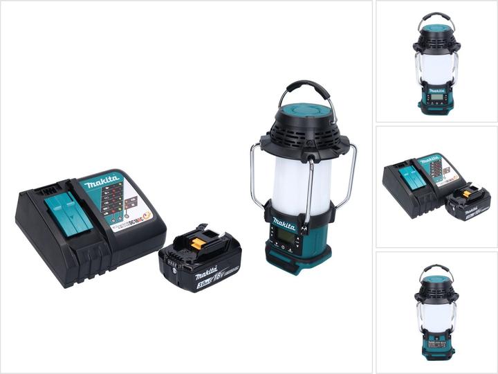 Produktbild Makita DMR 055 RF1 Akku Radio 18 V FM mit Laterne 360° Taschenlampe + 1x Akku 3,0 Ah + Ladegerät (AM, FM)