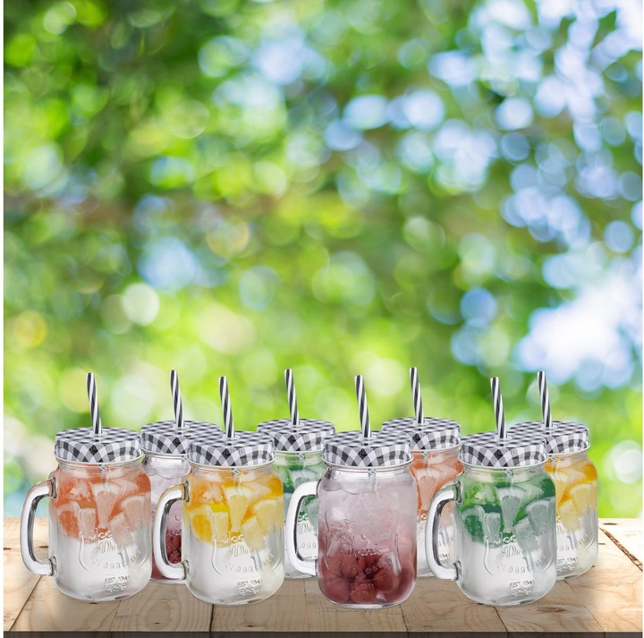 Produktbild Relaxdays Trinkglas (0.50 l, 8 x)