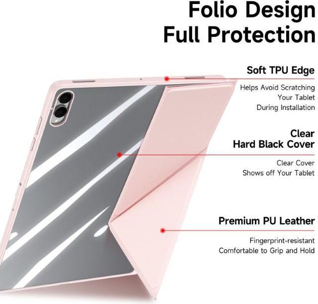 Image du produit Samsung Galaxy Tab S11 - Ducis Magi Series, aufstellbares Flip-Etui, Pink (Samsung Galaxy Tab S11 Ultra)