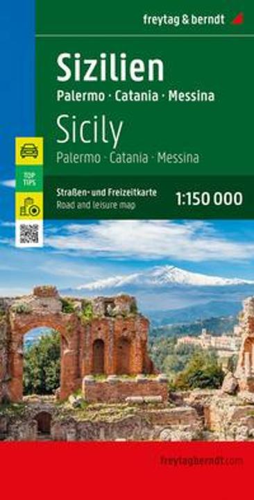 Sicilia, carta stradale e del tempo libero 1:150.000, freytag & berndt