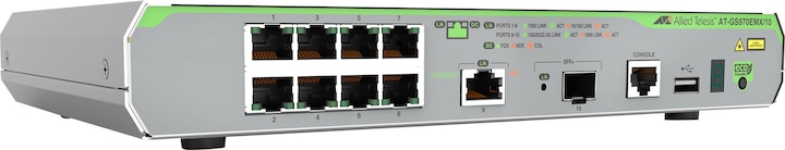 Produktbild Allied Telesis L3 GIGABIT SWITCH 8X 10/100/ (10 Ports)