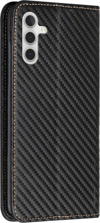 Produktbild Cover-Discount Galaxy A35 - Carbon Look Flip Case schwarz (Samsung Galaxy A35)