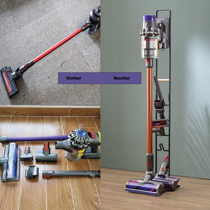Actual product image Hermex Compatible hoover floor stand for Dyson V15 V11 V10 V8 V7 V6