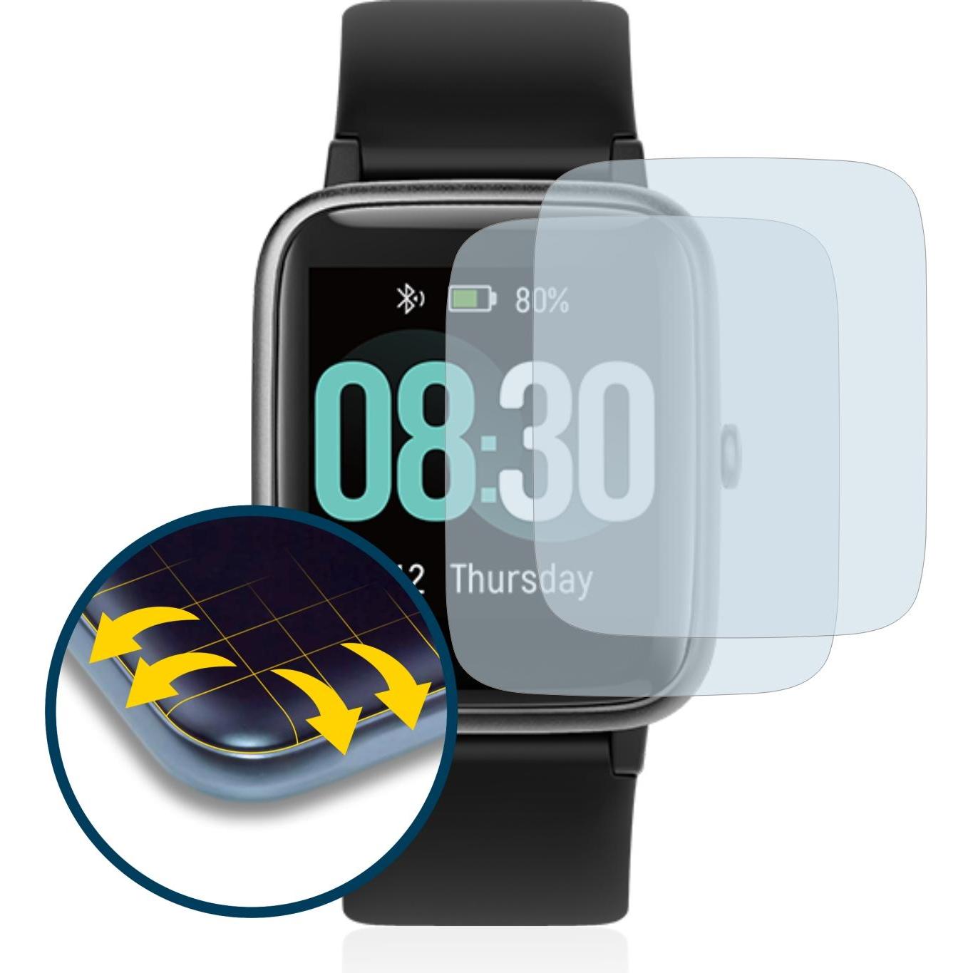 Thumbnail - BROTECT Full-Cover Displayschutz, Smartwatch Schutzfolie, Transparent