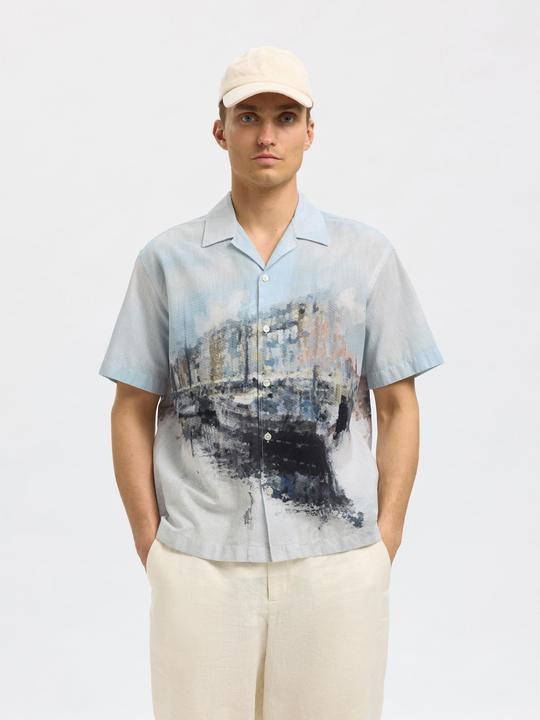 Actual product image Selected Homme Print Kurzarmhemd (S)