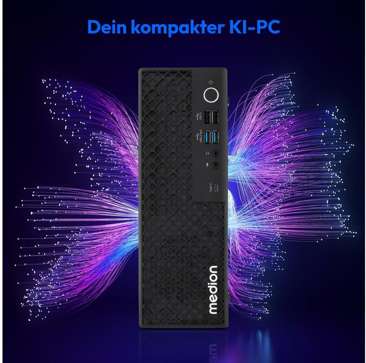 Image du produit Medion Picoworx T80 III (MD340011), Prozessorfamilie: Intel Core (512 Go, 16 Go, Intel Core Ultra 5 226V)