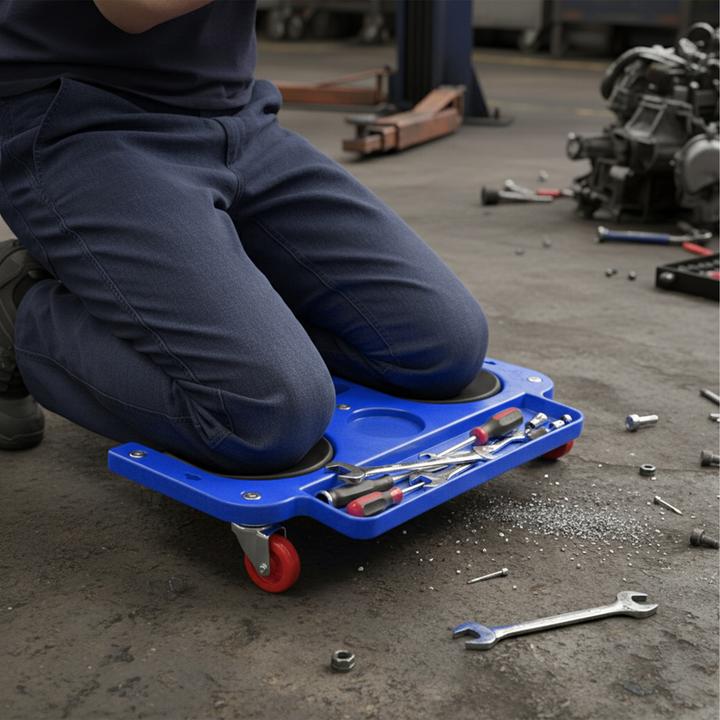 Actual product image Relaxdays Knierollbrett mit Werkzeugablage