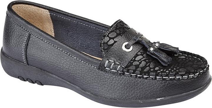 Produktbild Boulevard Extra Breit Reptil Print Tassel Schuhe (42)
