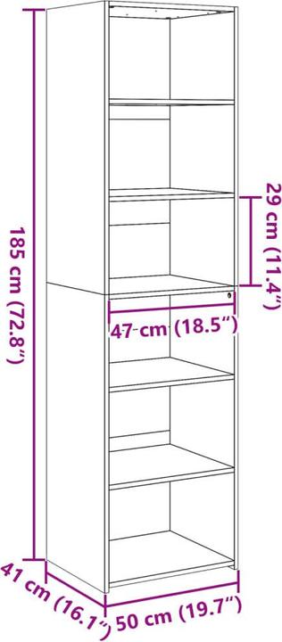 Image du produit vidaXL Highboard (50 x 41 x 185 cm)