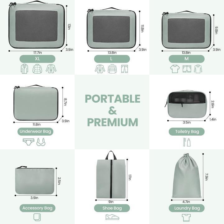Produktbild Prezon 8er-Set Reise-Organizer