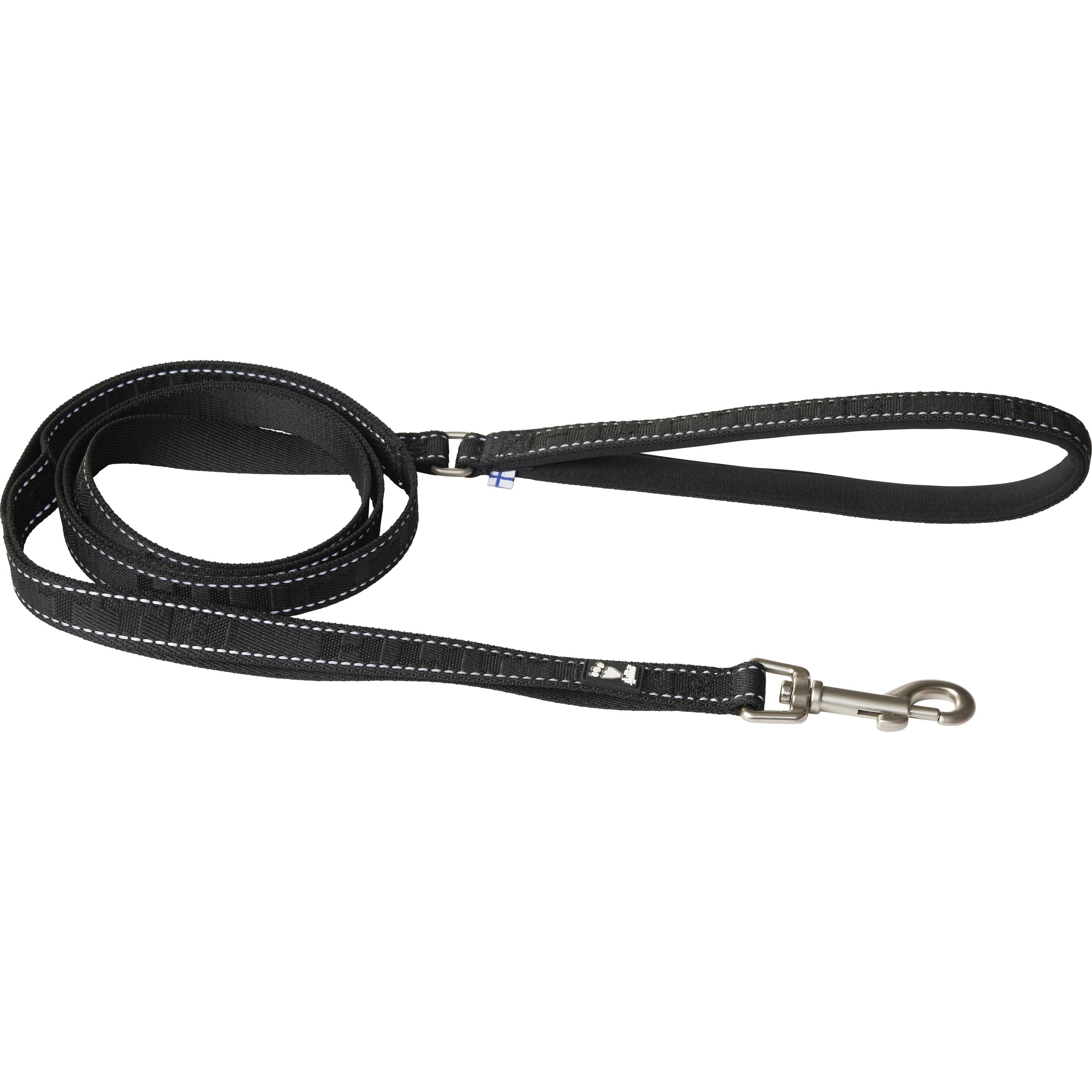 Comparer les prix de Hurtta Casual reflective leash ECO, 180 cm/20 mm, raven (Chien, Promenade), Collier + laisse